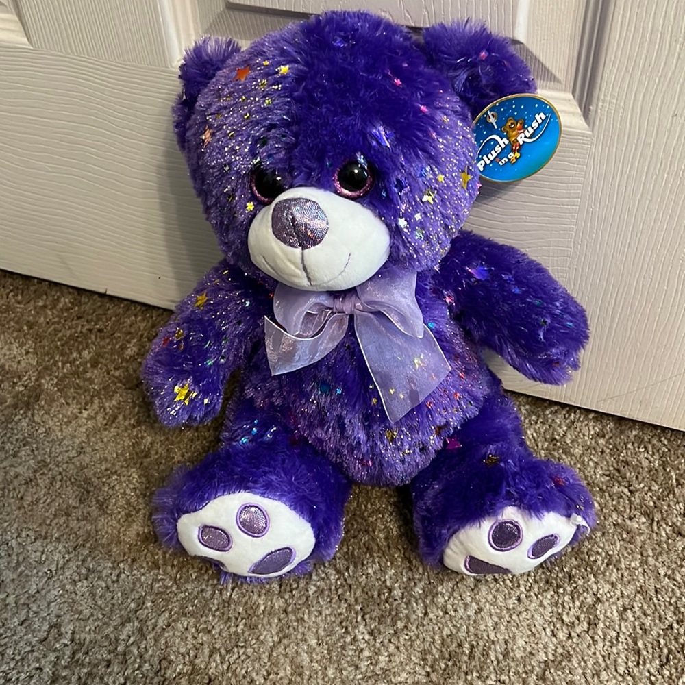 Purple Star Teddy Bear